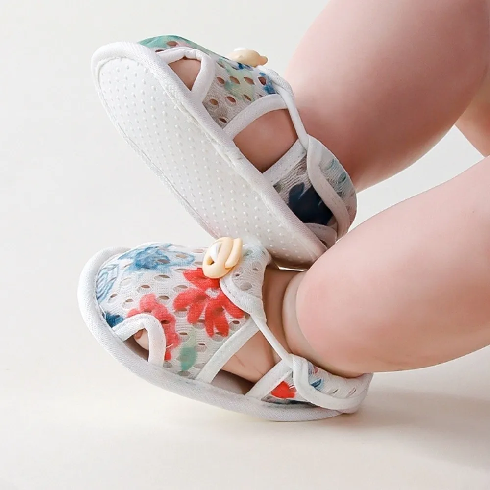

Breathable Baby Shoes Soft Sole Machine Washable Toddler Shoes Lightweight Flexible Fit Infant Anti-slip Sandals First Walkers