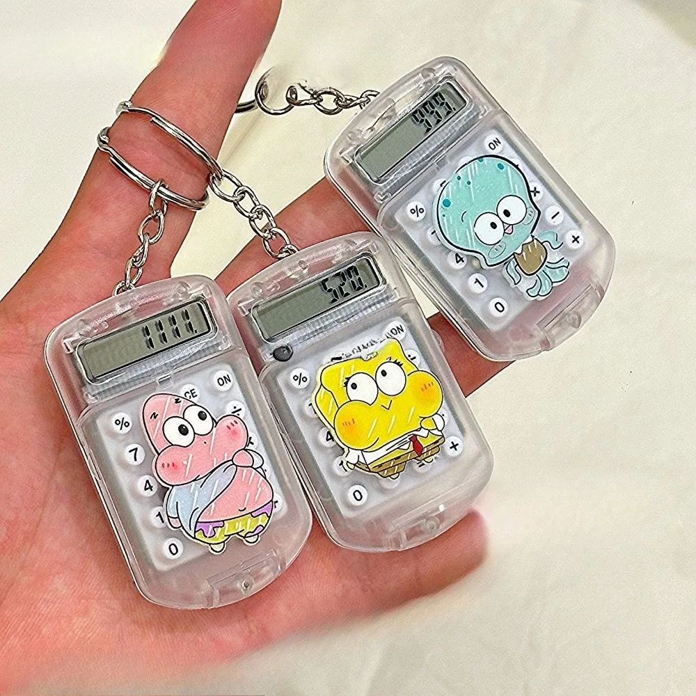 

Cute SpongeBob Cartoon Calculator - Silent, Stylish & Compact Mini Computer, Portable Simple Design, Gift