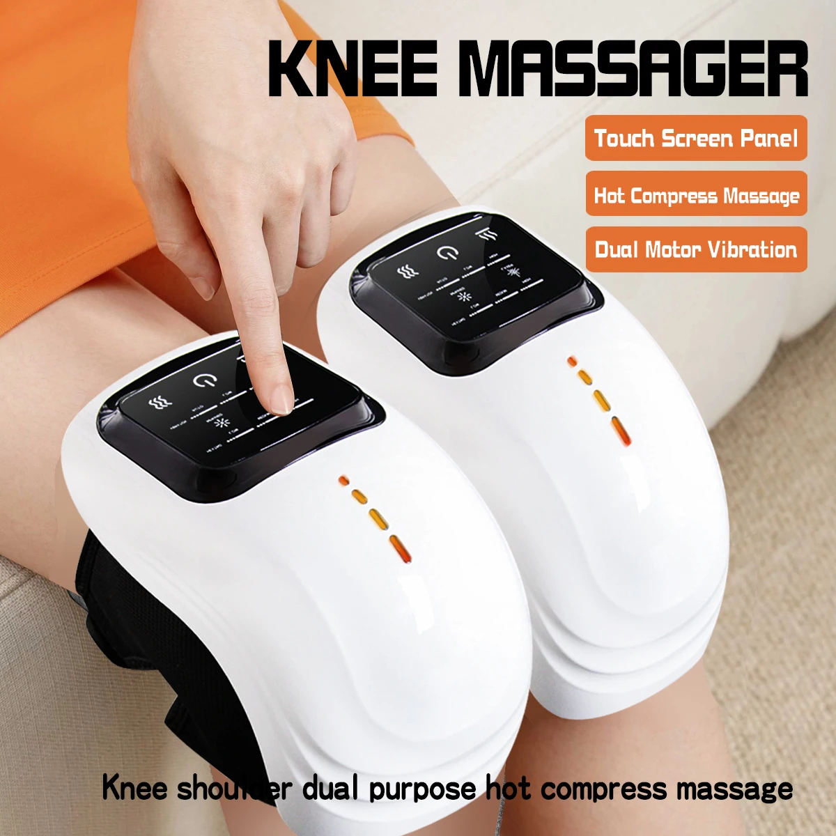 

Smart Knee Massager Air Pressure Vibration Heating Infrared Knee Pain Relief Massager Elbow Shoulder Massage