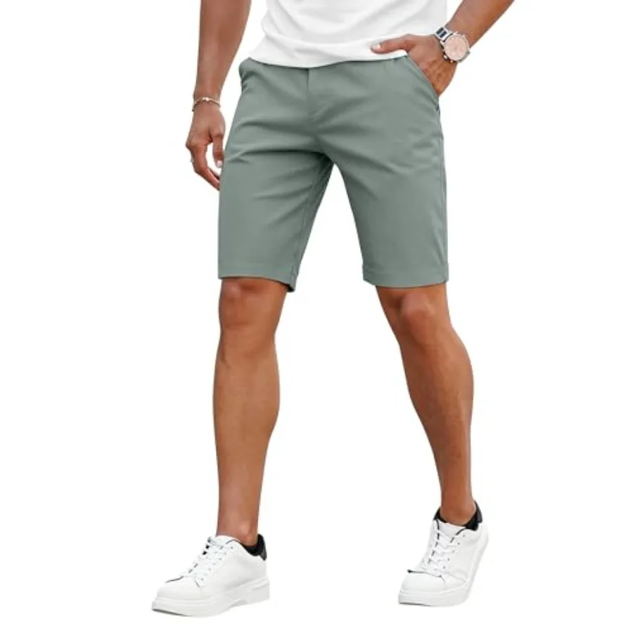 

Мужские шорты GINGTTO Slim Fit, 9-дюймовый шов, эластичные шорты-чинос