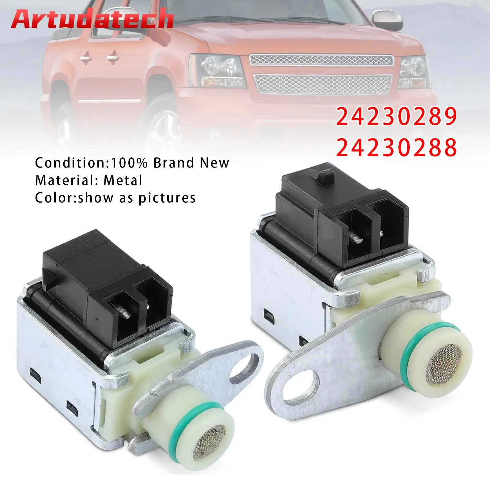 

Соленоид переключения передач Artudatech 1-2 и 2-3 24230289 24230288 для Chevrolet Silverado 3500 TCS58 TCS36