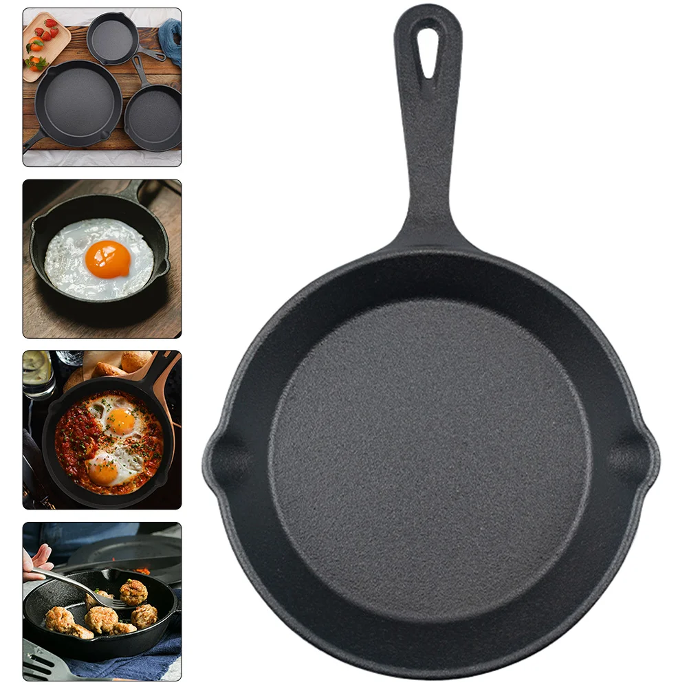 Sartén de hierro fundido para huevos, utensilio de cocina multifuncional, antiadherente, Mini gofrera pequeña