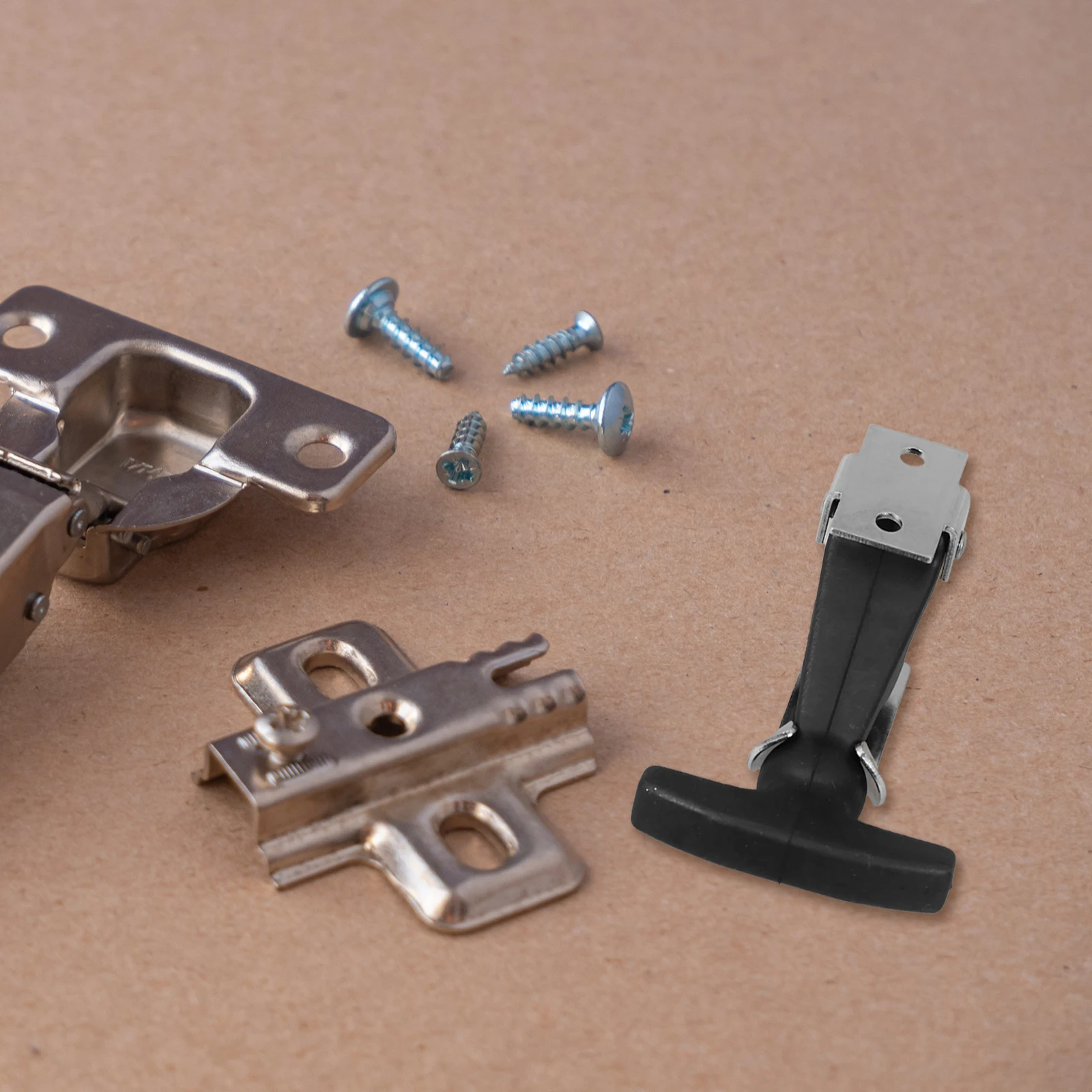 

2Pcs Engine Hood Lock Latch Stainless Steel Rubber Flexible T-Handle Hatch Latches for Car Hood Catch Replacement