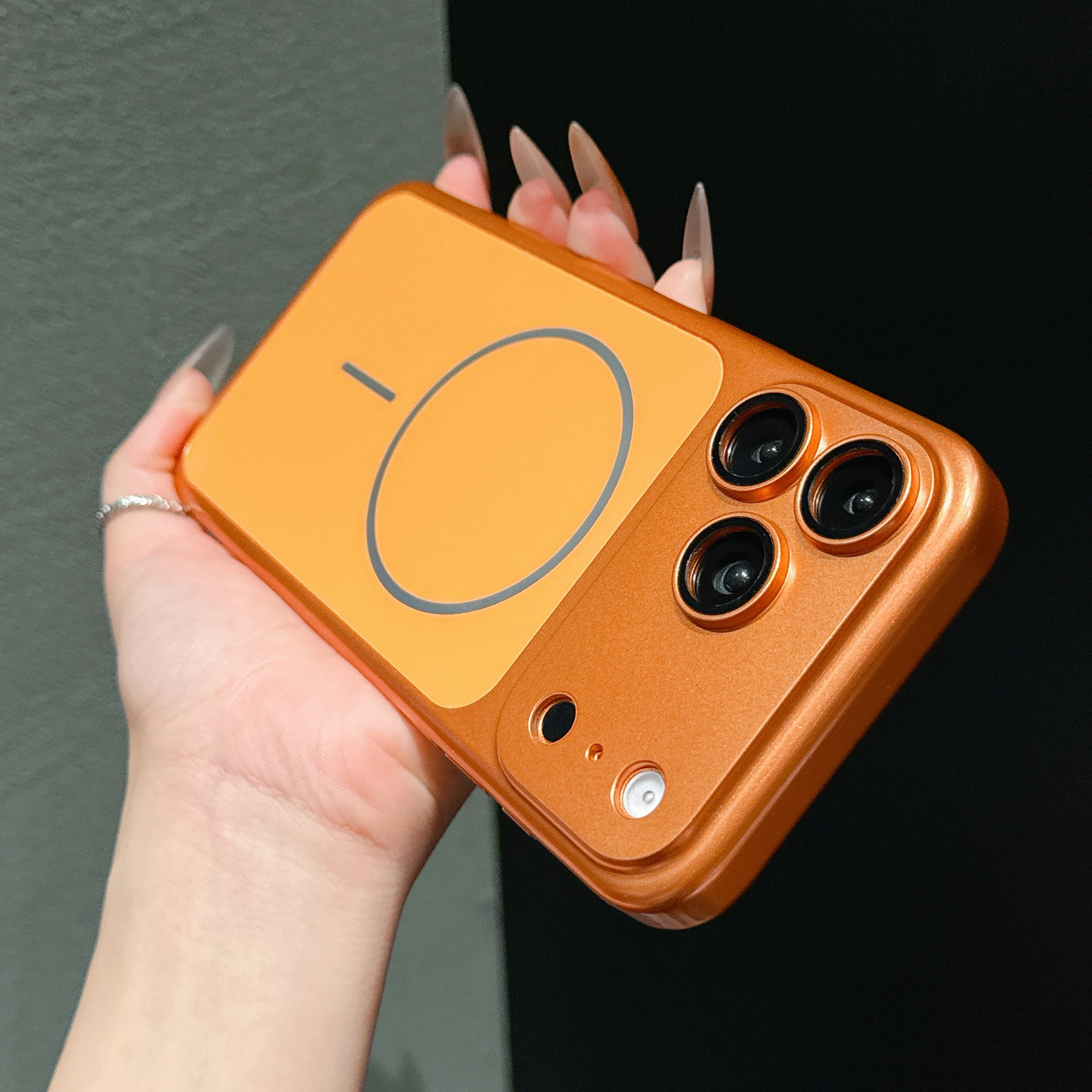 الأصلي ل Magsafe اللاسلكية تهمة جراب هاتف آيفون 17 16 15 14 13 برو ماكس عدسة حماية نانو ماتي الصلب PC الغطاء الخلفي