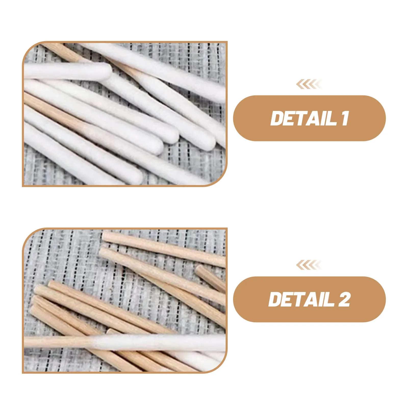Cotton Swabs 360 Pieces 3 Inch Bamboo Handles Precision Tips for Makeup Application and Facial Cleansing