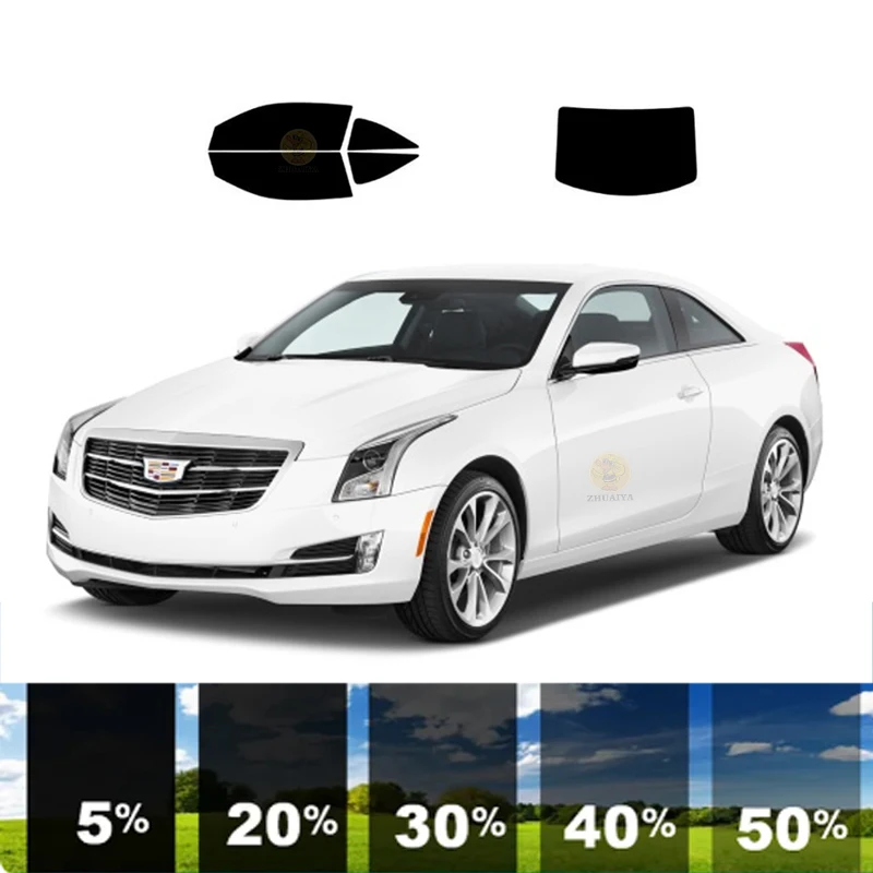 

precut Removable Window Tint Film For Car 100% UVR 5%-70%VLT Heat Insulation Carbon ﻿For CADILLAC ATS 2 DR COUPE 2015-2019