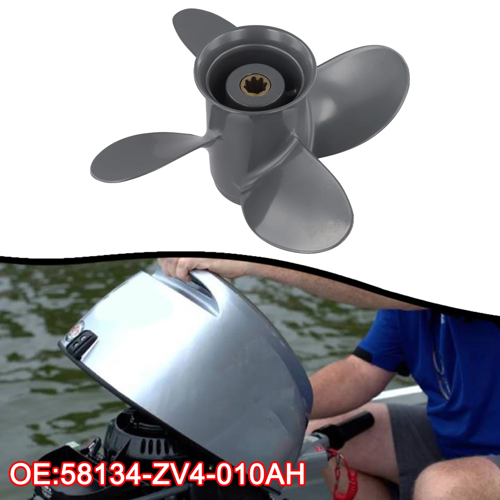 

4 Blade Propeller Aluminum Boat Propeller For Marine Use Easy Installation Enhanced Durability For YAMAHA Engines