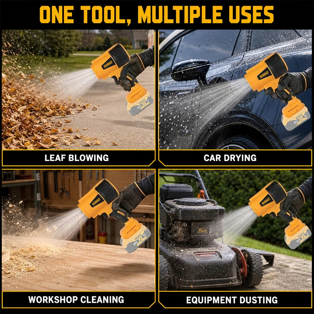 DeWALT D317 Brushless Cordless Air Blower,20V Battery Compatible,Light&Easy Carry,Handheld Blower Sawdust,Keyboard&Car Cleaning