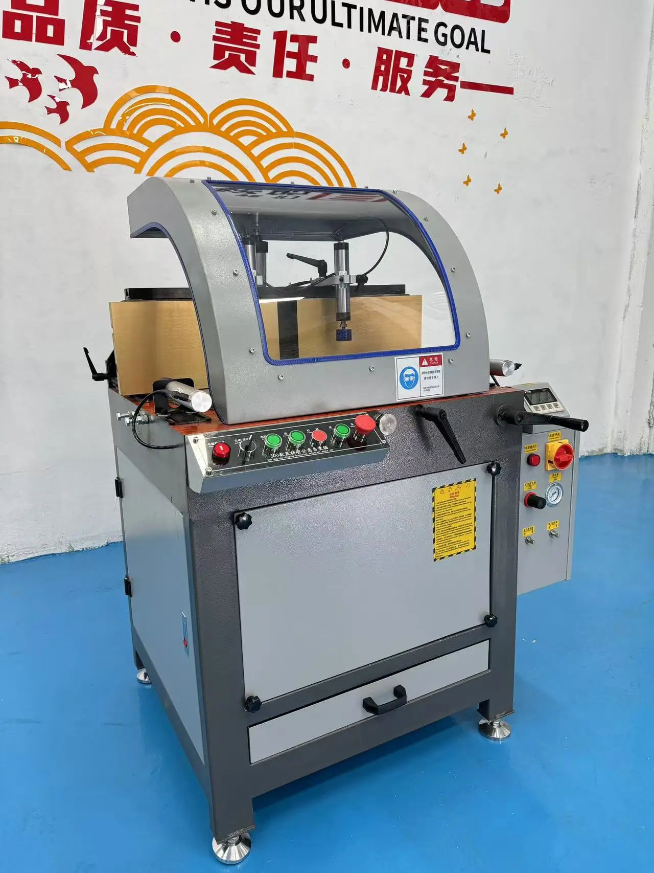 Factory Price Single Blade Cutting Machine, Oblique Cutting Saw