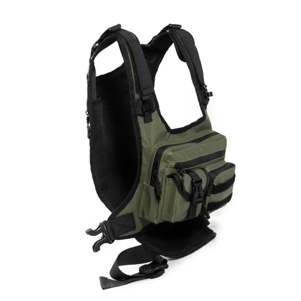 Mehrtaschen-Taktische Brusttasche Leichte Sportweste mit leicht zugänglichem Stauraum für Laufen, Radfahren, Wandern und Outdoor-Aktivitäten – Detail 10