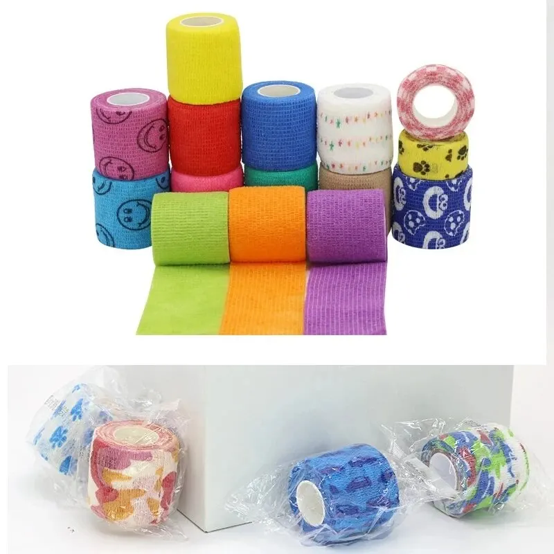 4.5m Colorful Sport Self Adhesive Elastic Bandage Wrap Tape Elastoplast for Knee Support Pads Finger Ankle Palm Shoulder