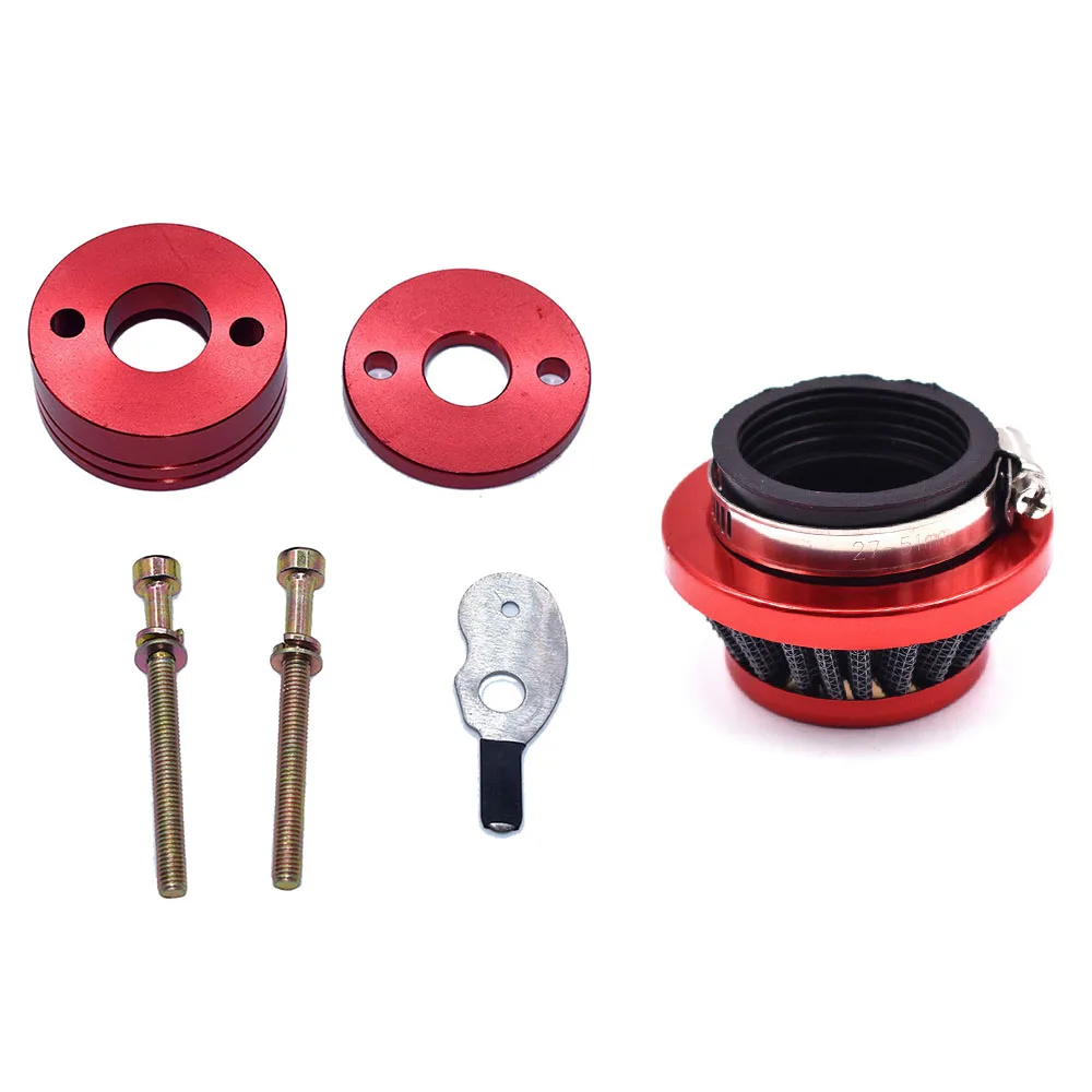 For 23cc 33cc 43cc Big Foot Goped Blade Scooter 47cc 49cc Pocket Bike Mini Dirt AT Carburetor 4 Colors Air Filter Adapter Vstack