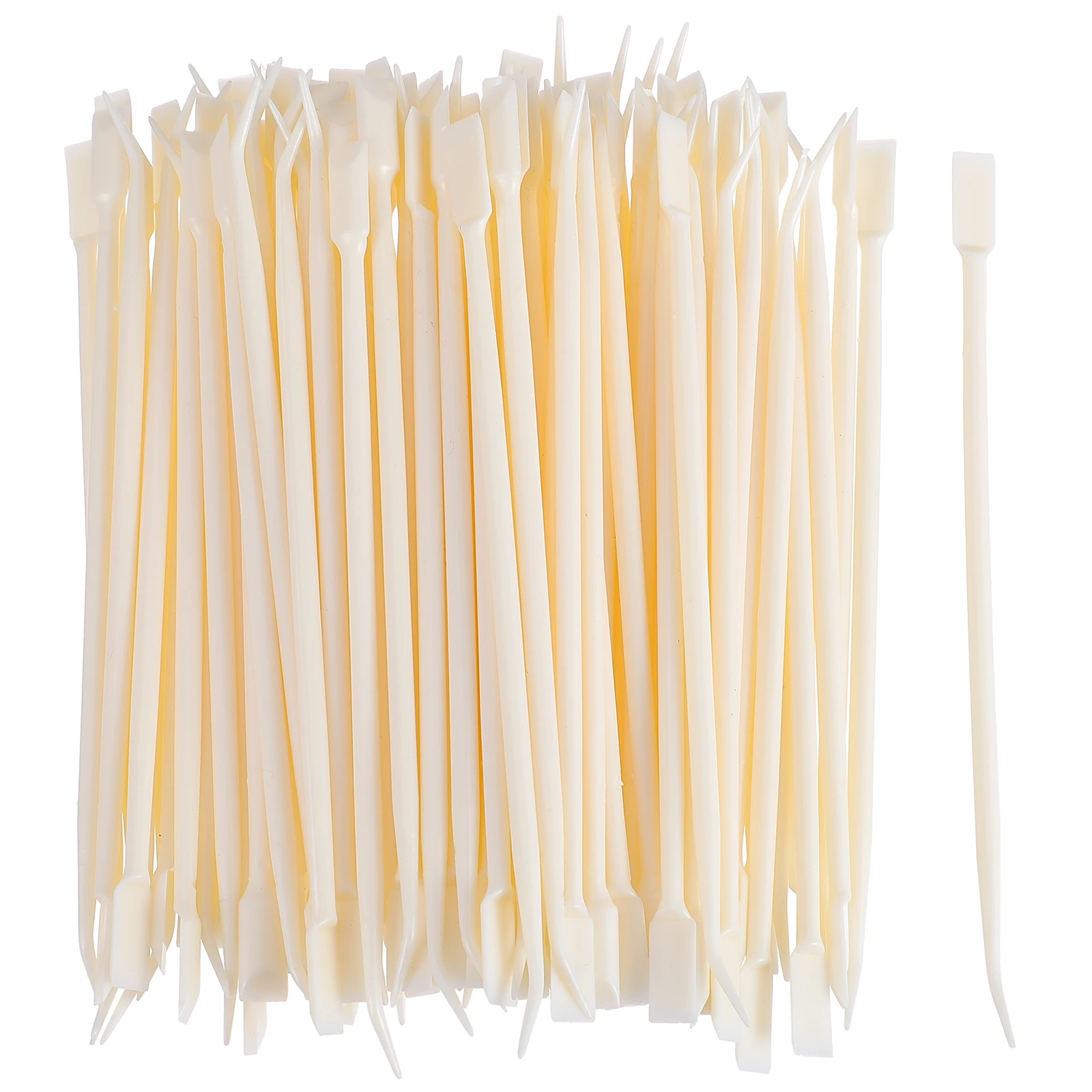 

100pcs Eyelash Lift Pick Plastic Sticks Heat Resistant Refillable Tools Thick Pointed End Lightweight Comfort Grip Lash