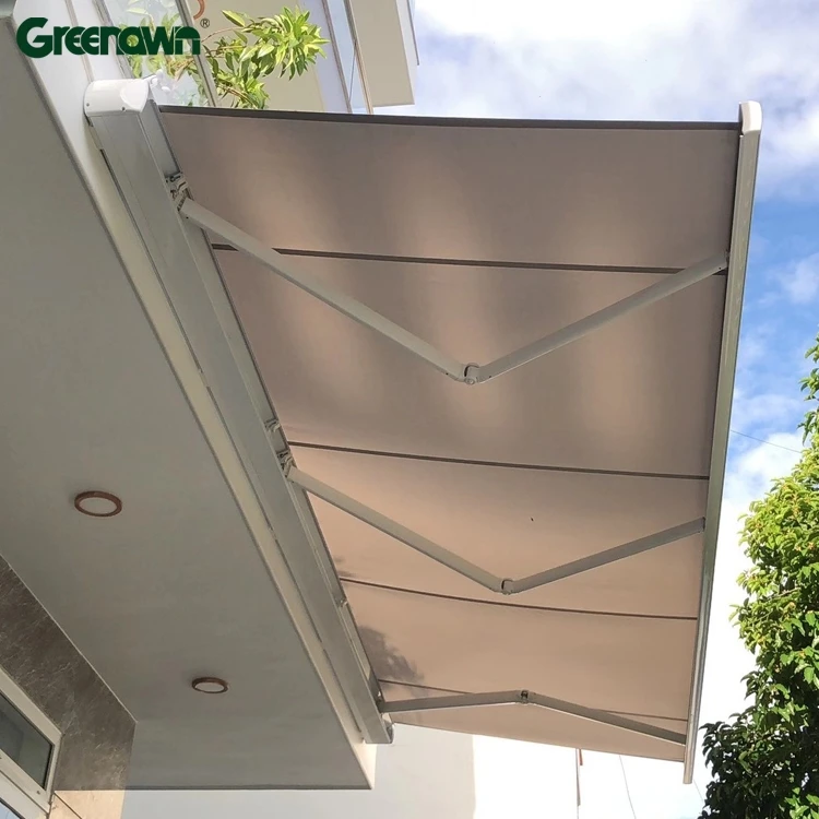 

Усиленный алюминиевый выдвижной навес-маркиза для улицы, полностью кассетный, с электроприводом