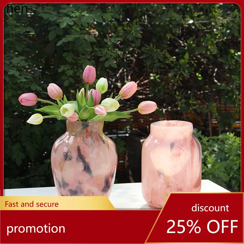 

Zml flocked starry sky marble magnetic powder vase - vintage style floral vase for dining table, countertop, and living room
