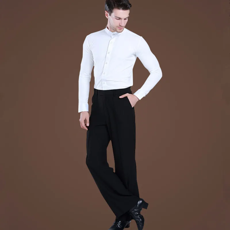 

men new Latin Dance Trousers Pants Men/Boy Practice/Performance Pants For Dance Modern Dance Pants Mens Ballroom