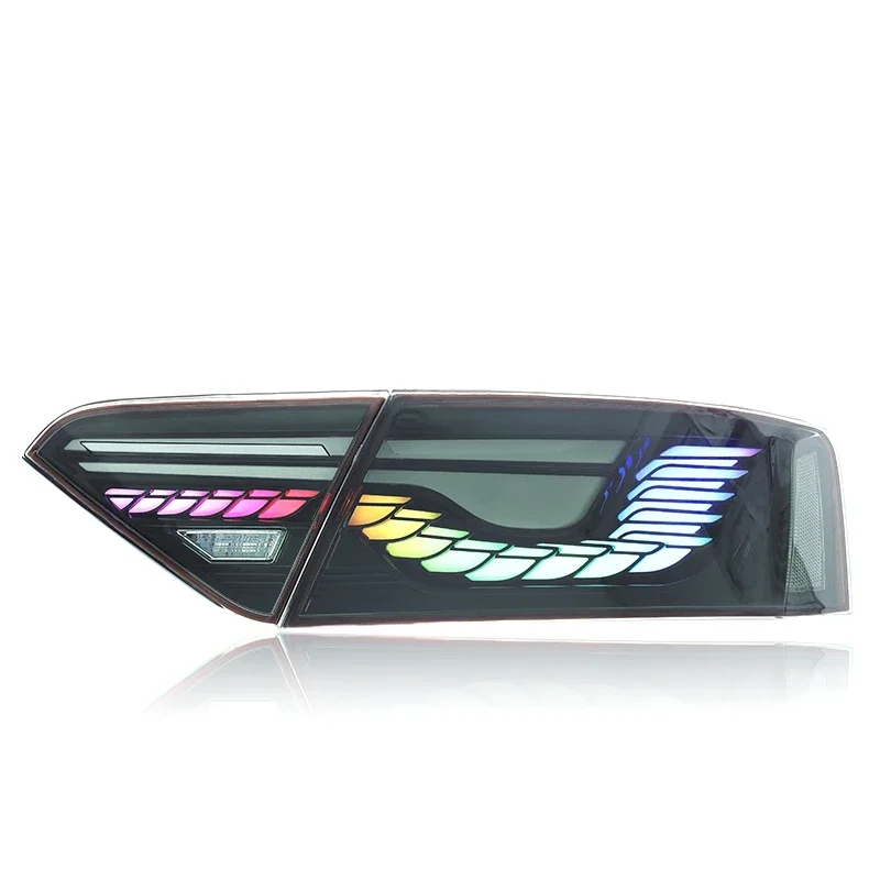 BR Modification Club A5/A5L LED Dragon Scale Tail Light Modification New Design 2008-2016 Black Upgrade With Blue 12V Voltag