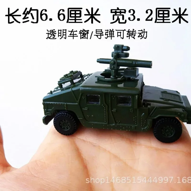 1pcs Random Color and Style  1:72 4D Assemble Truck USA Humvee Germany  Plastic  Military Vehicle Model Toy