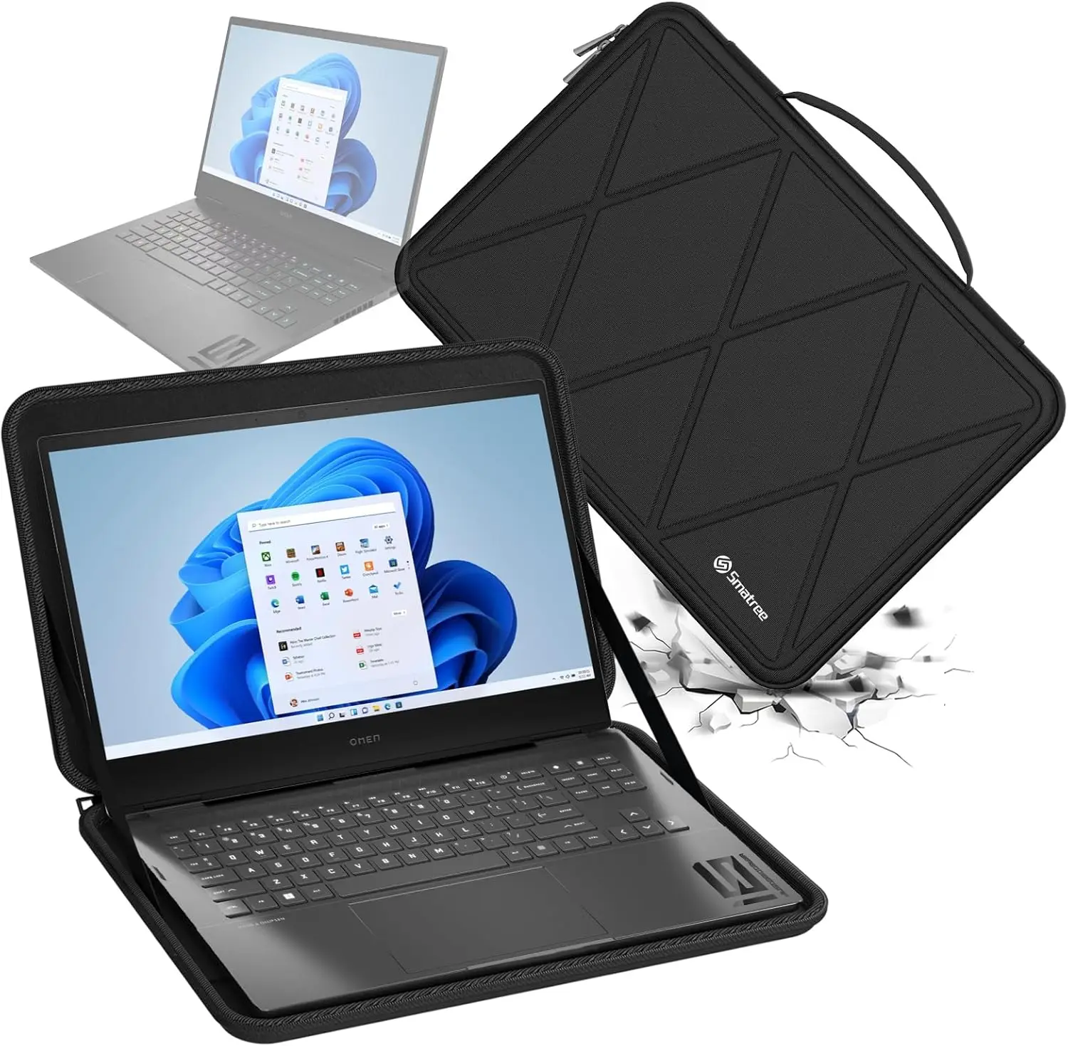 

Hard EVA Protective Sleeve Compatible for 16-inch HP OMEN 16-am0065nr,for 16.1-inch HP OMEN Transcend 16t-u100/u000 Case (X8306)