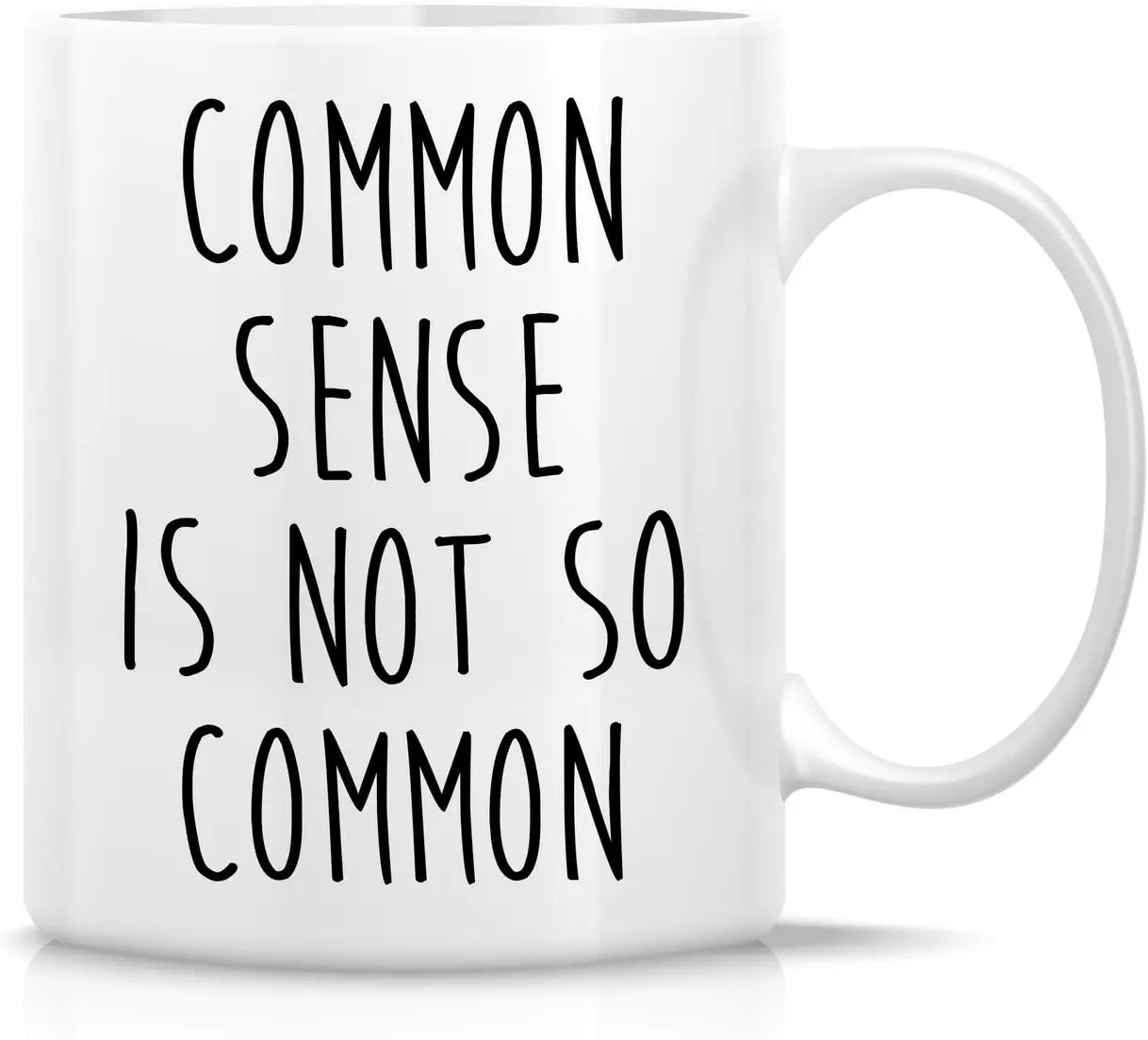 Retreez Funny Mug - Common Sense is Not so Common 11 Oz Ceramic Coffee Mugs - Funny, Sarcasm, Sarcastic, Motivational, Inspirati