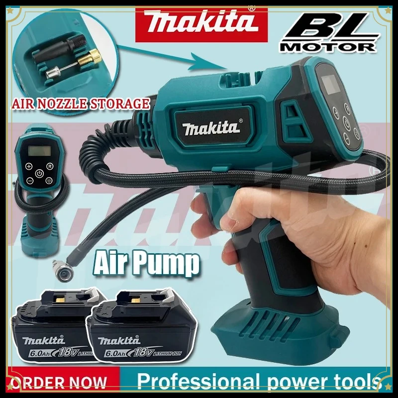 

Makita Inflator Electric Air Pump Car mounted air compressor Automatic Handheld Air Compressor Power Tool