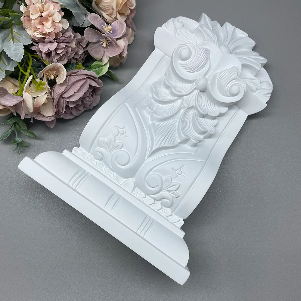 French Pu Beam Support European Imitation Gypsum Arched Door Curved Pass Door Opening Roman Column Column Head Column Head Beam Head C