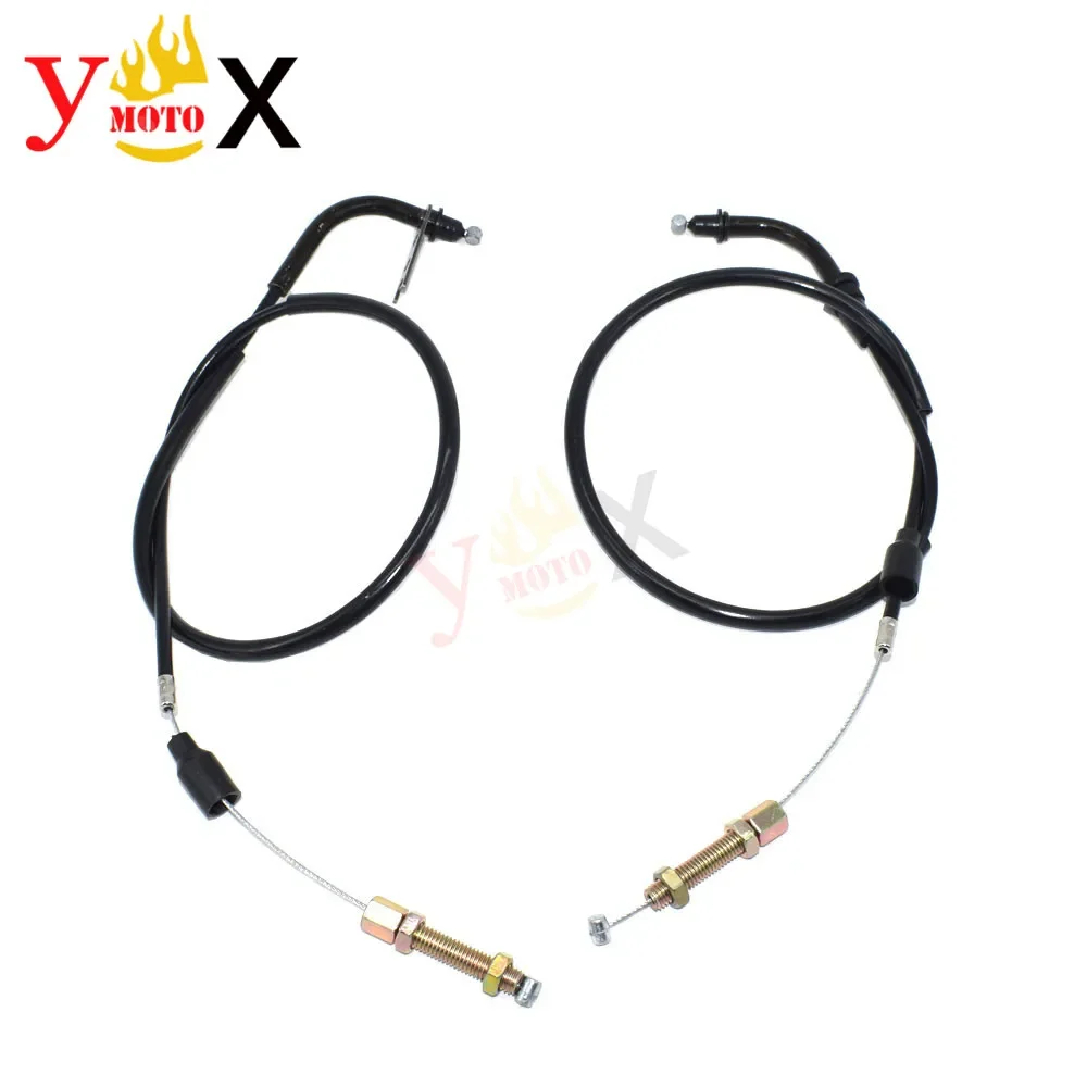 K6 K7 K8 K9 GSXR600 750/1000 Accelerator Push/Pull Throttle Cable Wire Line For SUZUKI GSX-R600 GSX-R750 2008-10 GSX-R1000 07-08