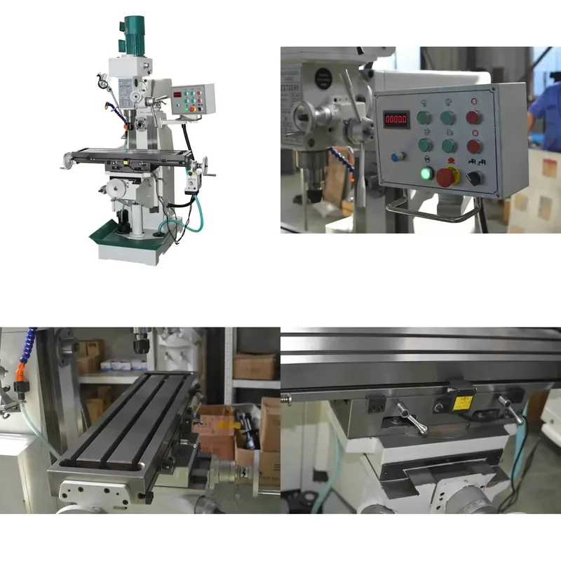 HCY ZX7550V Universal Vertical Horizontal Milling Drilling Machine ISO40 Spindle Taper Automatic Digital Control Medium