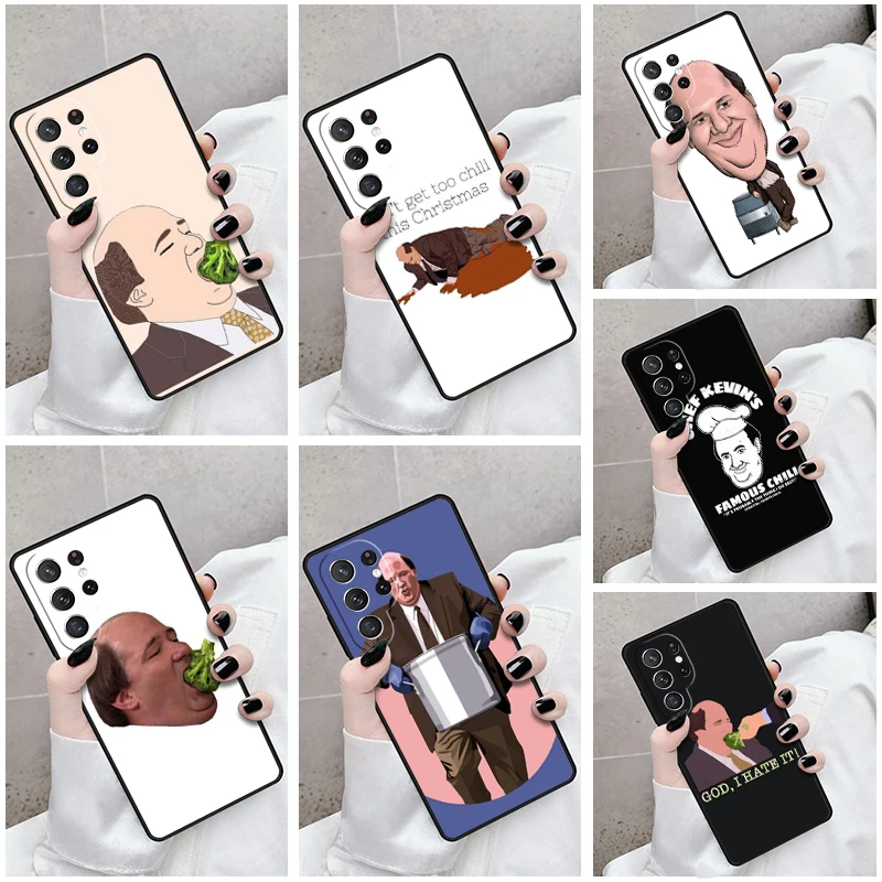 Phone Case For Samsung Galaxy S24 S23 S21fe S22 Ultra Plus Note 10 20 S8 S9 S10 Cover Kevin Broccoli The Office