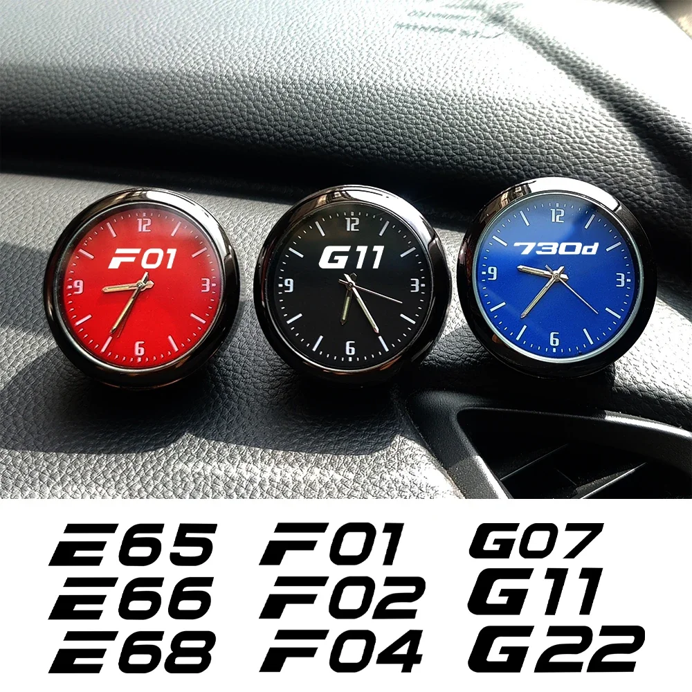 Auto Ornament Car Clock Watch Quartz Clocks For BMW E23 E32 E38 E65 E66 E68 F01 F02 F04 G07 G11 G22 750d 750i Clock Accessories