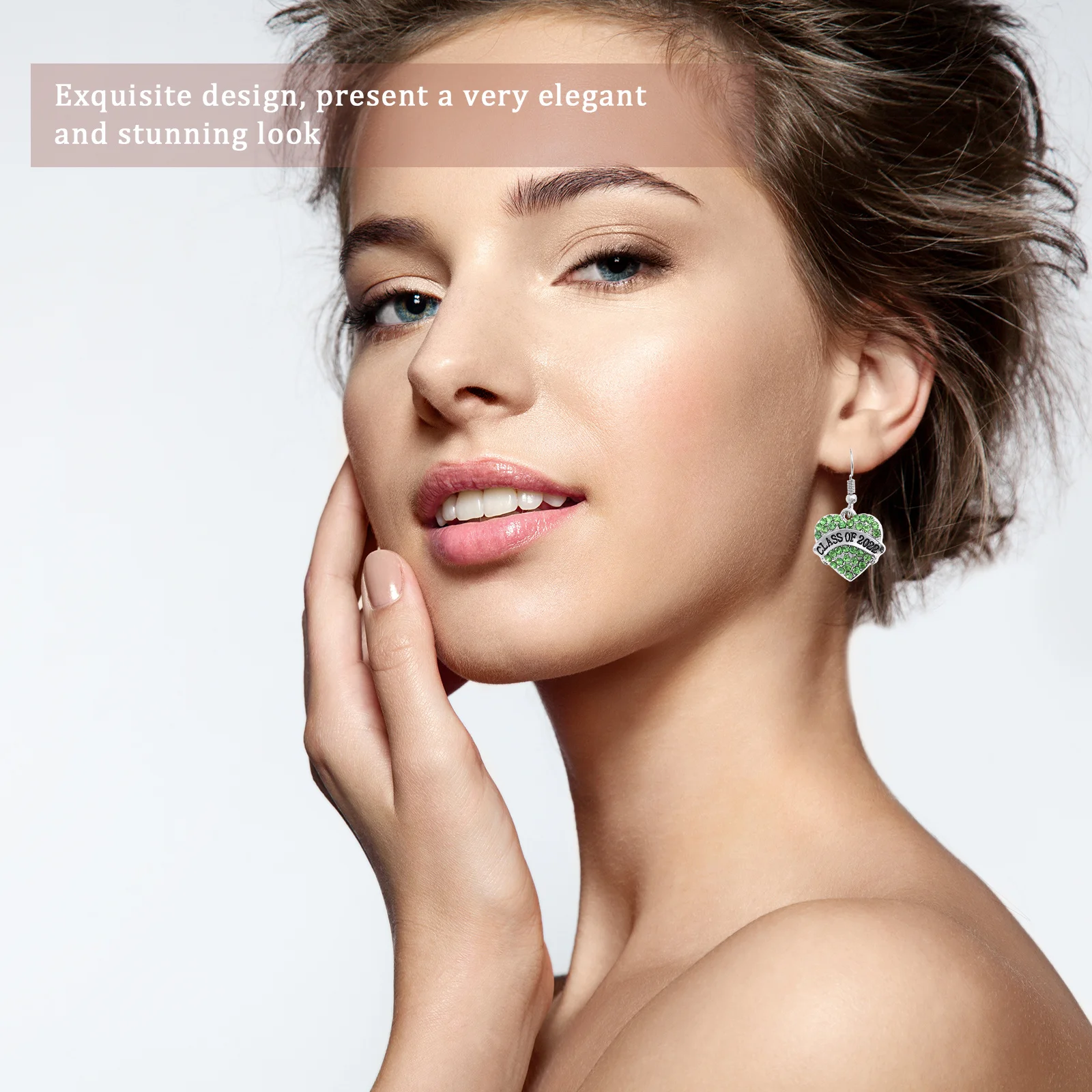 Ювелирные изделия, выпускные серьги «Любовь», мисс сердце для женщин, аксессуар из цинкового сплава