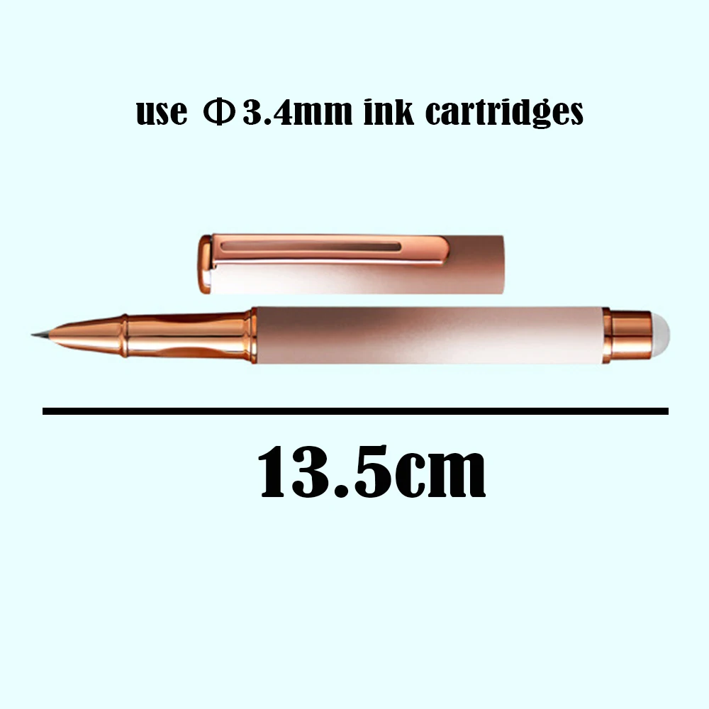 3 Stück löschbarer Füllfederhalter für Schüler mit 20 Stück Tintenfassungen für Schulschreibmaterialien, 0,38 mm Iridium-Feder – Detail 6