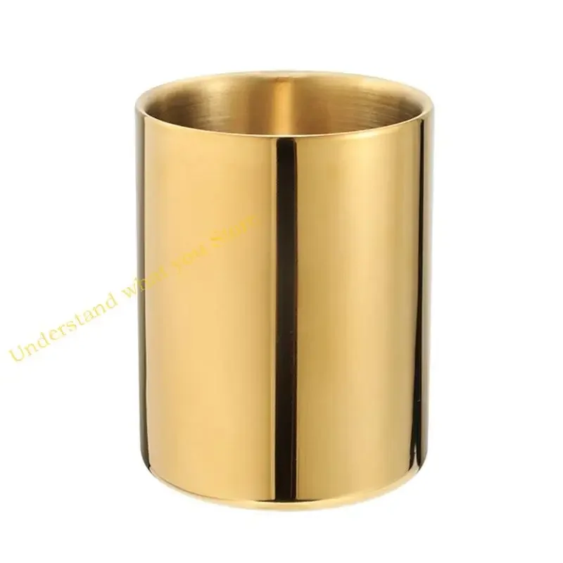 

J60A Металлическая ручка чашка на рабочем столе держатель ручки из нержавеющей стали коробки анти-роз