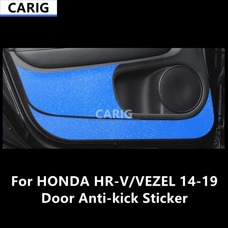 

For HONDA HR-V/VEZEL 14-19 Door Anti-kick Sticker Modified Carbon Fiber Interior Car Protective Film Accessories Modification