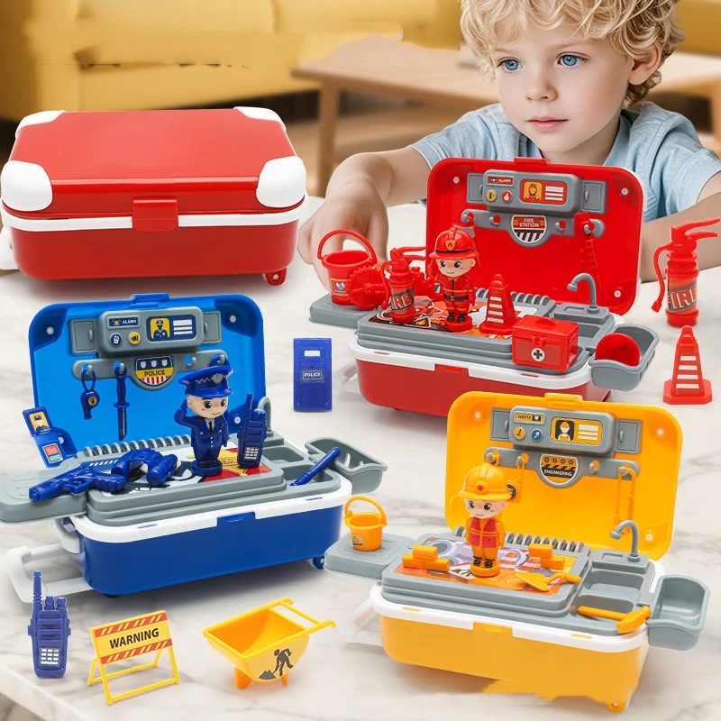 Simulations-Werkzeugset-Set, Rollenspiel-Rucksack-Box-Spielzeug für Kinder, STEM-Lernen, pädagogisches Rollenspiel-Set für Kinder im Alter von 3–8 Jahren
