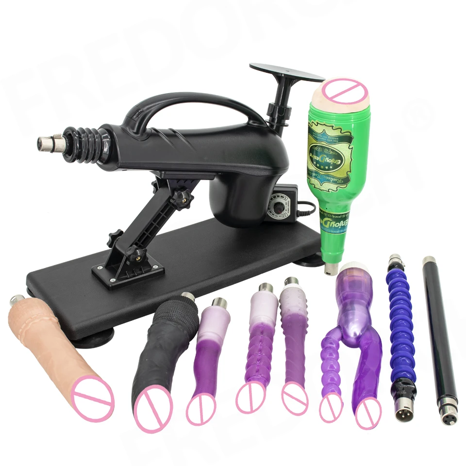 DTSUDU Adult Sex Machine with 3XLR Dildo Sex Toys for Female and Male Adjustable Speed Masturbator Vibrator Sex Love Machine