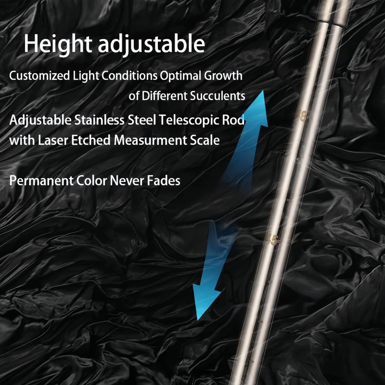 1 زوج تنمو دعامة إضاءة منضدية تنمو ضوء حامل داخلي ضوء النبات حامل تنمو ضوء الشماعات قابل للتعديل تنمو ضوء حامل الرف #4