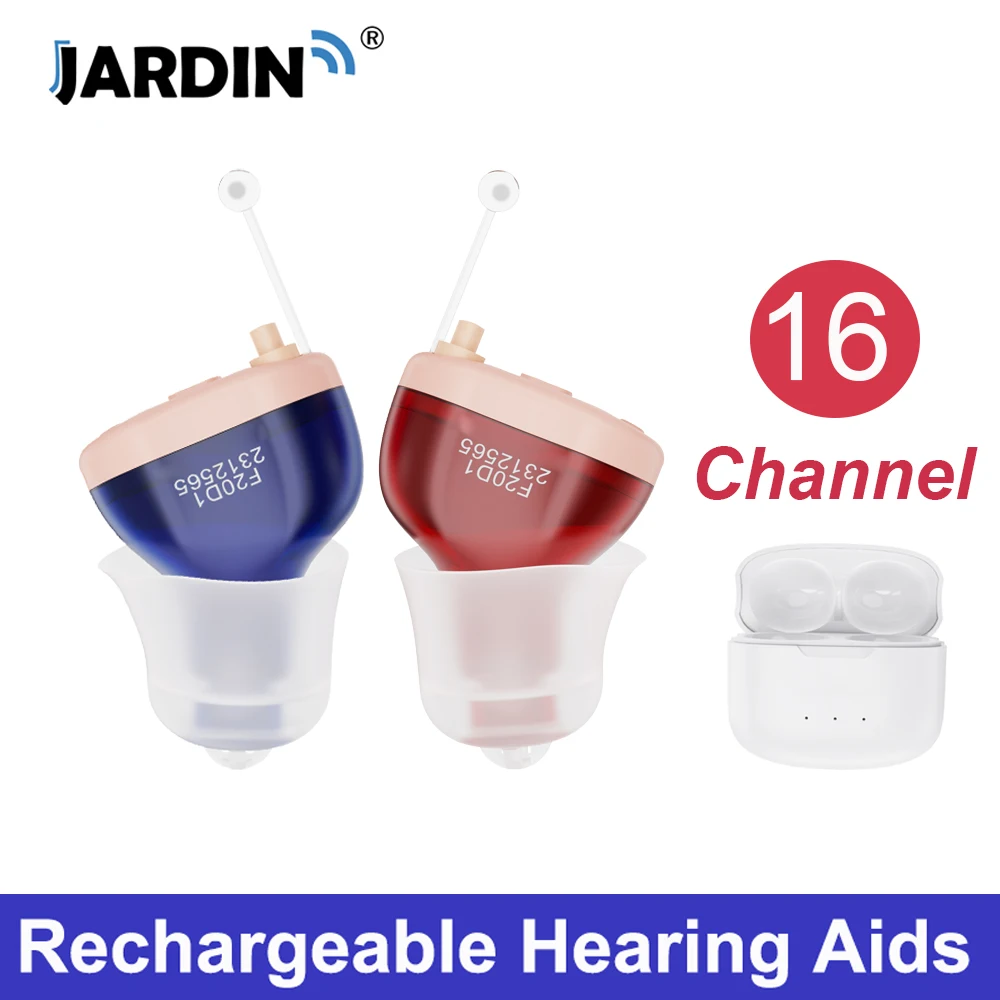 

16 Channels Hearing Aids Rechargeable Invisible Digital Hearing Aid for Seniors Severe Hearing Loss with Noise Cancelling