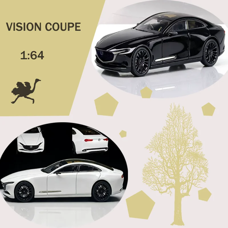 

RM 1:64 Scale VISION COUPE Alloy Car Model Simulation Toy desktop decoration Collection Gift Static Display