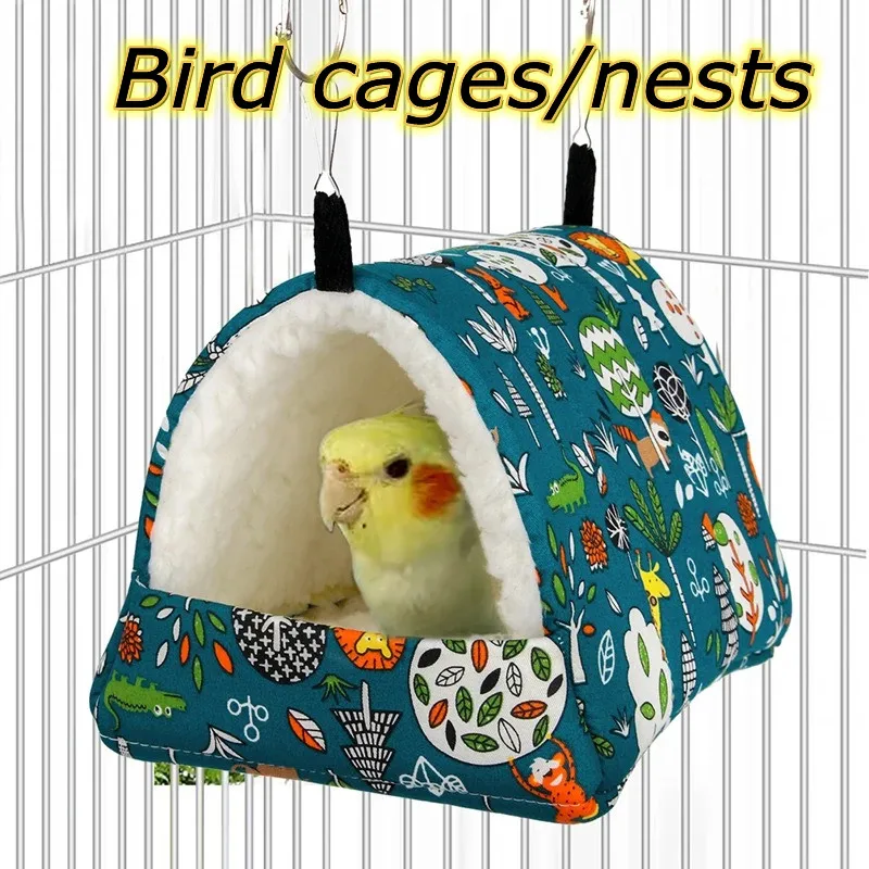 

1pc Winter Pet Bird Parrot Cages Mat Guinea Pig Nest Hamster House Small Animal Sleeping Bed Pet Hanging Cage for Sleeping Cage