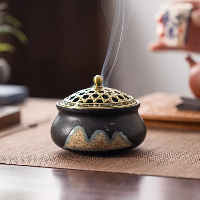 Landscape Themed Incense Burner For Home Ideal For Creating Calm Ambiance And Adding Elegant Touch To Relaxation Spaces