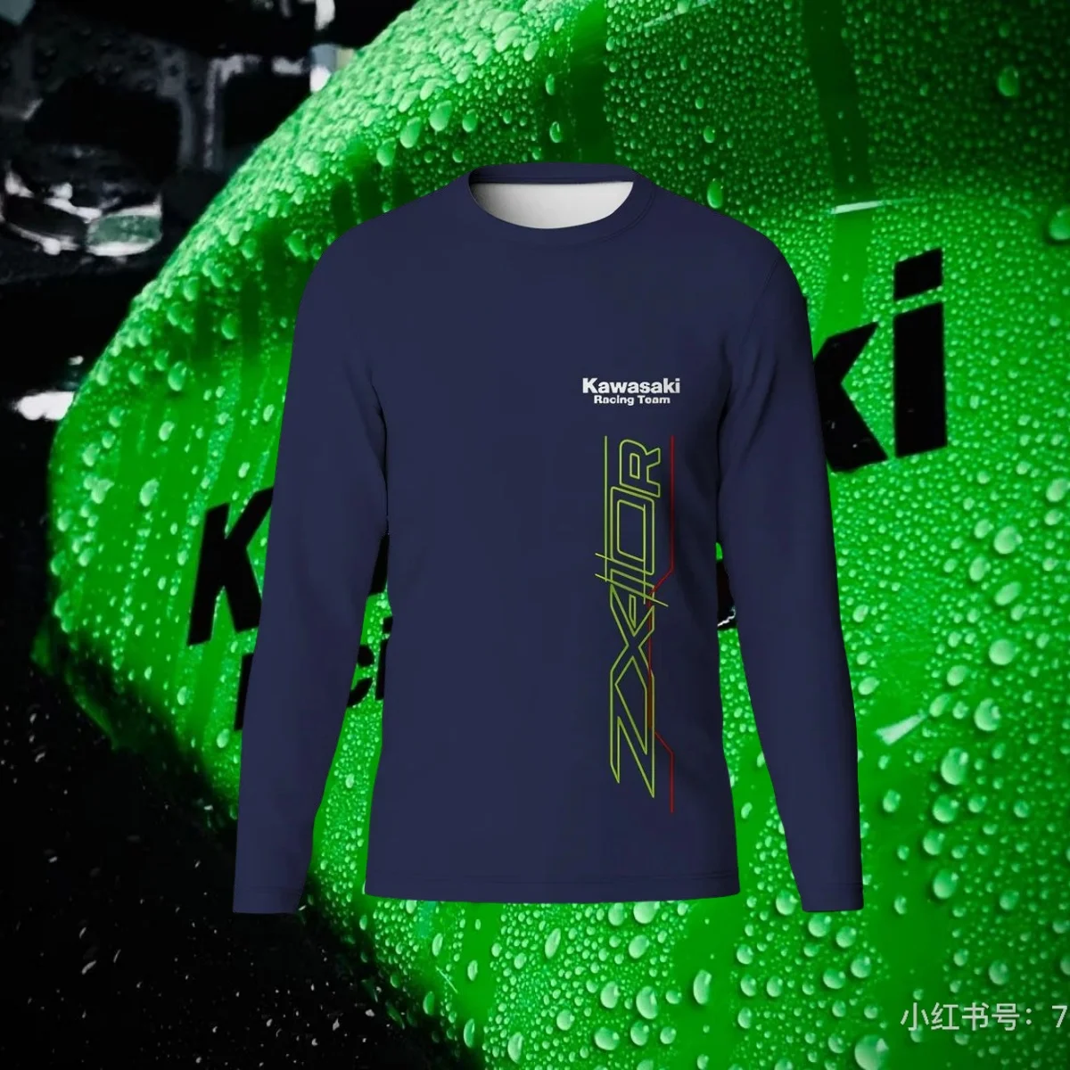 

2025 Kawasaki Off Road Enduro Motocross Jersey Bmx Downhill Speed Bicycle Cycling T-Shirt for Men Mtb Jersey Bike Shirt Long