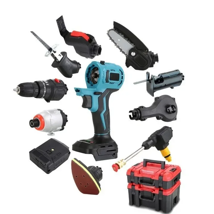 China Cordless 20V 21V Power Garden Set Tools Electric Tool Lithium Ion Battery Drill Powered Tool Set