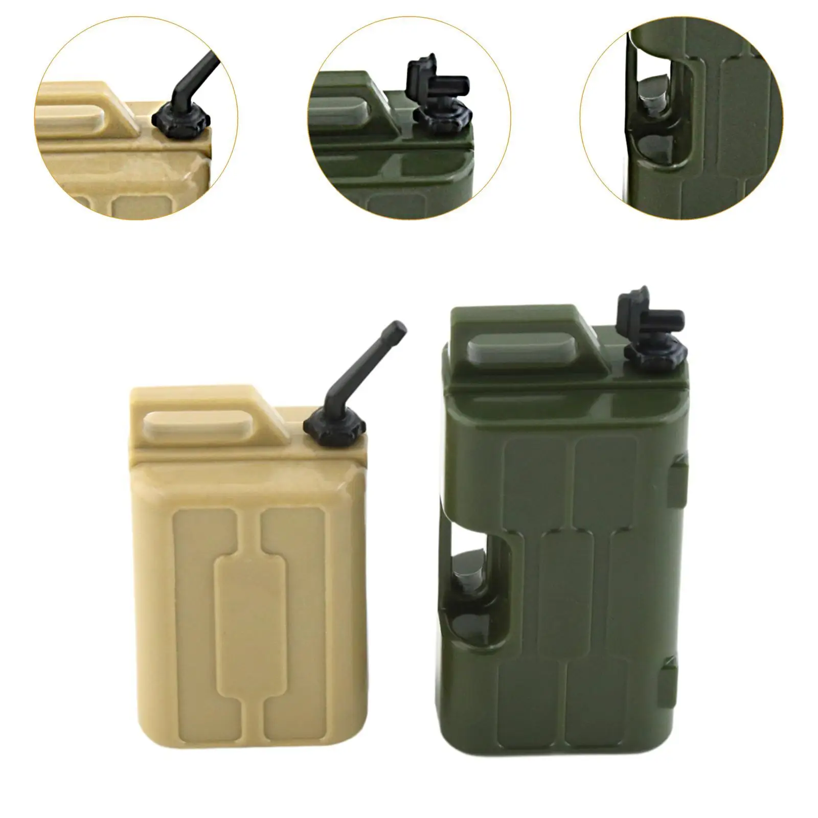 2x scala 1/10 simulazione gas combustibile può impostare contenitore carburante tamburo olio decorativo RC