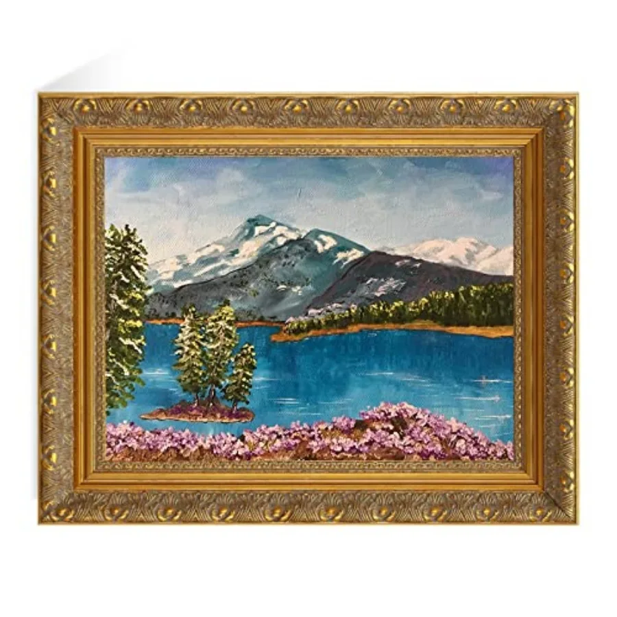 

Vintage Frame for 16x20 Canvas Paintings 2.4" Wide DIY Wood Ornate Frame for Art Prints Landscape Family Portrait Victorian Ant