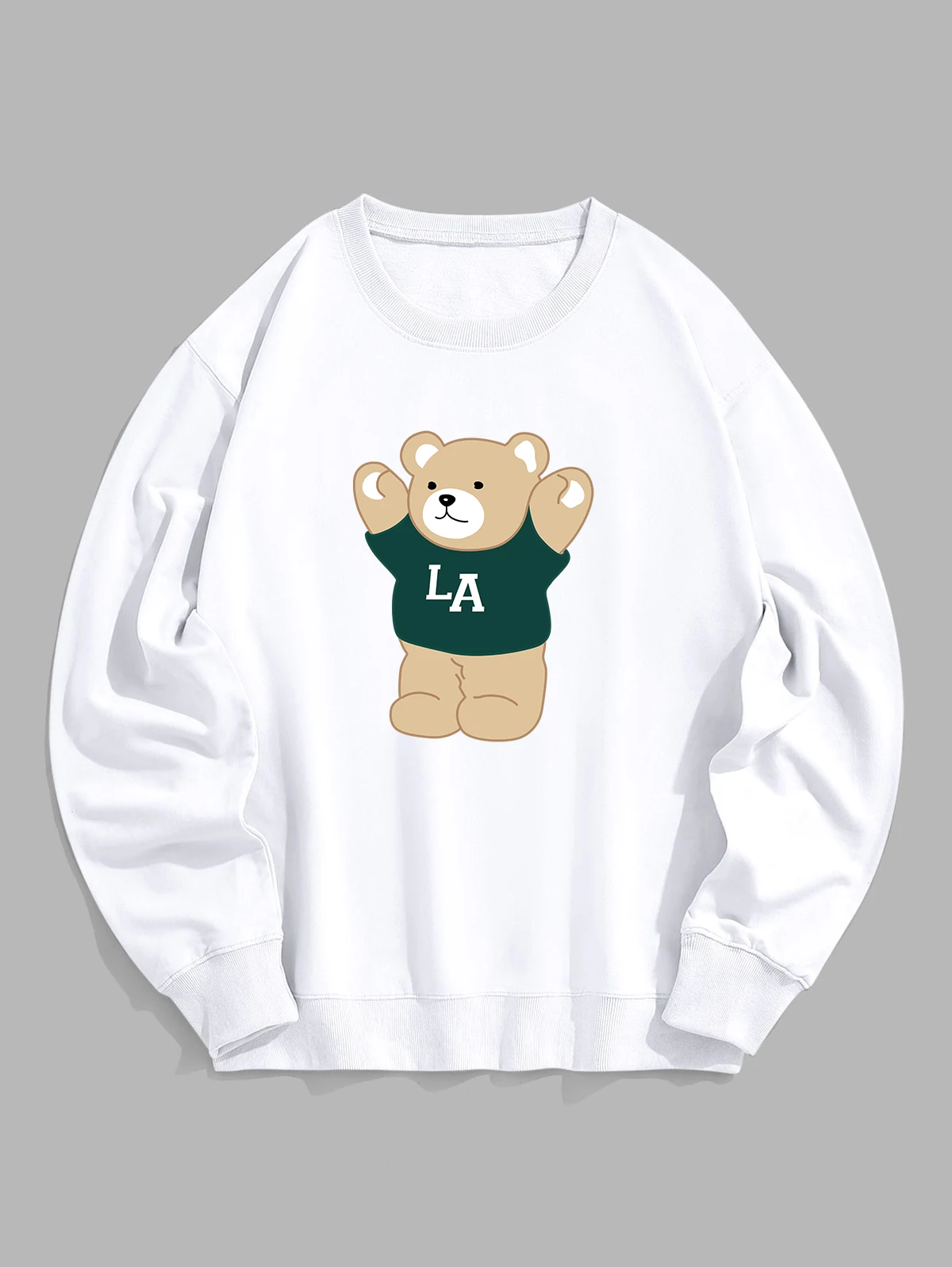 

ZAFUL LA Cartoon Bear Graphic Pullover Sweatshirt