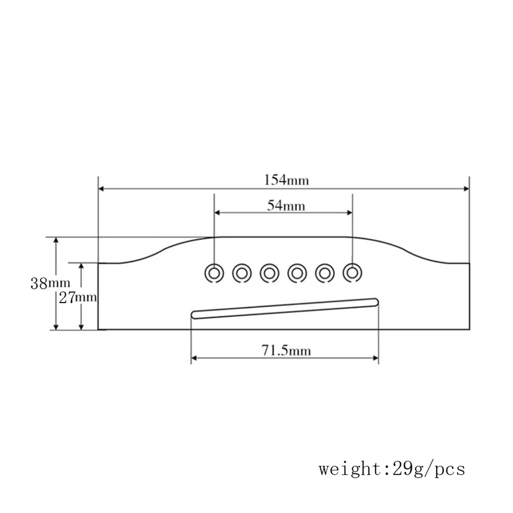 

Rosewood Acoustic Guitar Bridge For 34 36 38 Inch Folk Guitar Replacement Parts Fit Saddle System Instrument Accessory