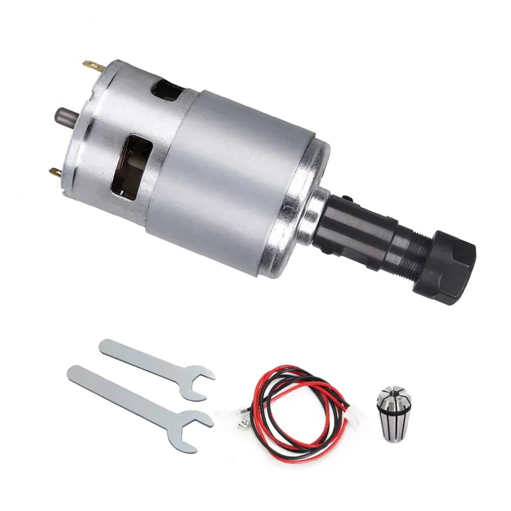 DC Motor 20000RPM 775 CNC Spindle Motor With ER11 Collet Set 12-24V High Power Electrical DC Motor For 3018 CNC Router Machine