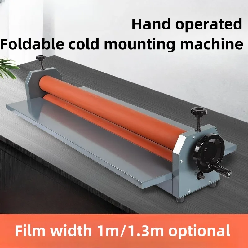 TK1000 Manual cold laminating machine advertising photo laminator PVC photo pressing machine  cold lamination film Office