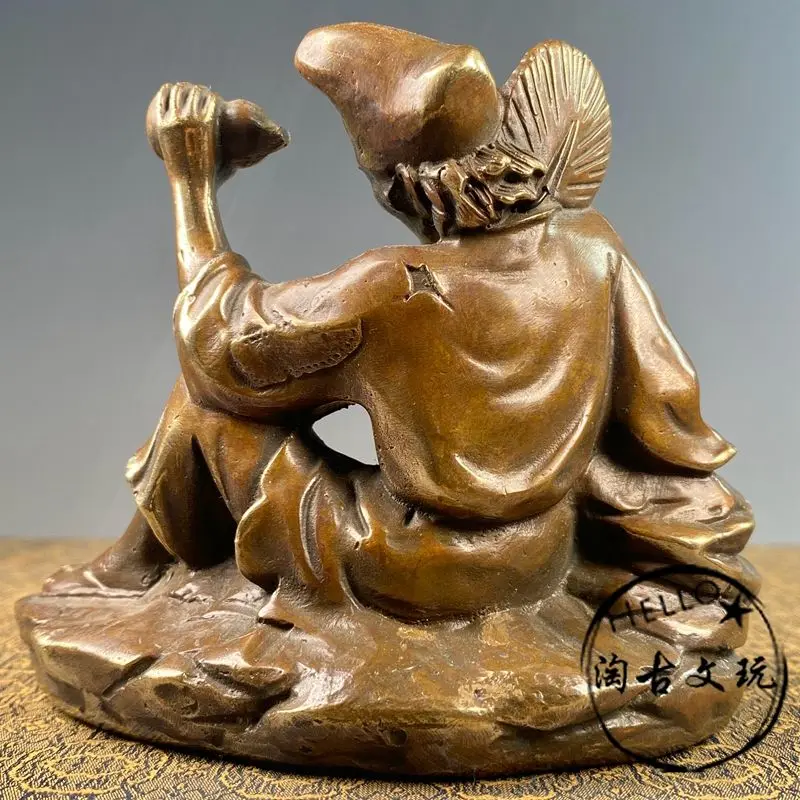 wine pot sitting Living buddha jigong Statue Sculpture Figurines Home Garden Decoration Statues For House